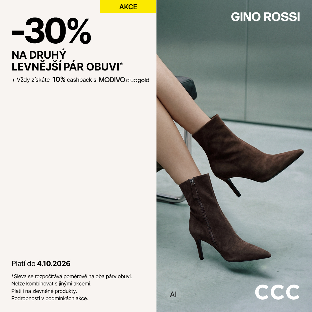 -30% NA DRUHÝ LEVNĚJŠÍ PÁR OBUVI