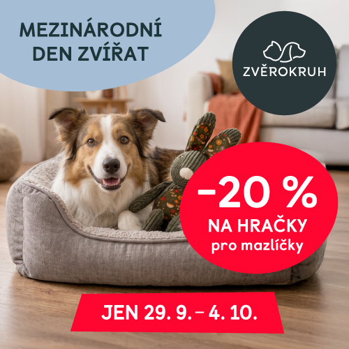Oslavte Mezinárodní den zvířat: HRAČKY SE SLEVOU 20 %!