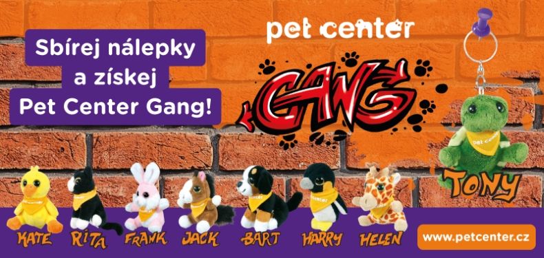 Sbírej nálepky a získej Pet Center Gang!