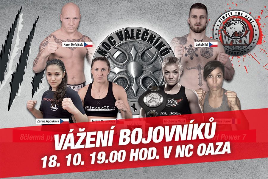 Noc válečníků a bojové sporty Kladno