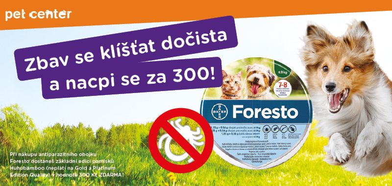 Pet center proti klíšťatům, blechám a dalším parazitům