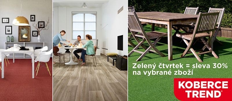 Koberce Trend Kladno sleva 30 %