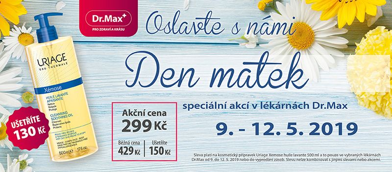 akece lékárna Dr. Max Kladno den matek kosmetika uriage