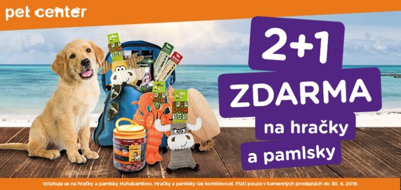 Pet center 2+1 zdarma hračky a pamlsky