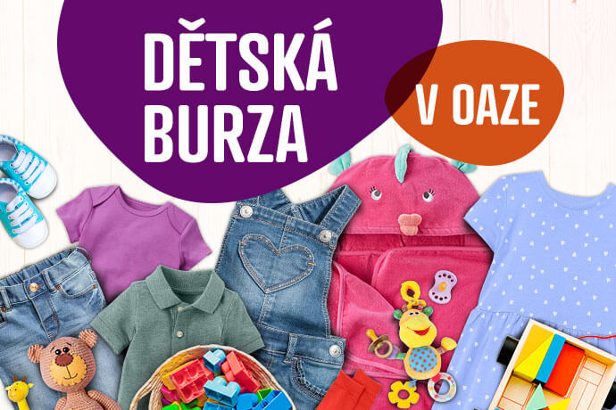 Dětská burza, bazar dětského oblečení NC OAZA Kladno